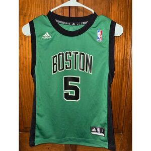 Adidas Kevin Garnett Boston Celtics NBA Jersey Youth Medium Green Black #5